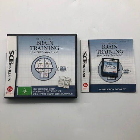 Brain Training Nintendo DS Game + Manual