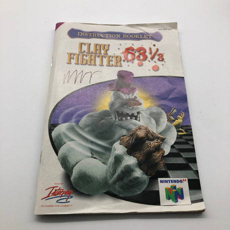 Clay Fighter 63 ⅓ Nintendo 64 N64 Game Boxed Complete PAL
