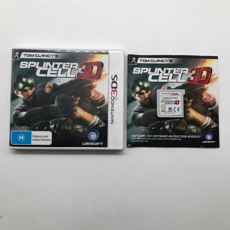Tom Clancy's Splinter Cell 3D Nintendo 3DS Game + Manual PAL 01S4