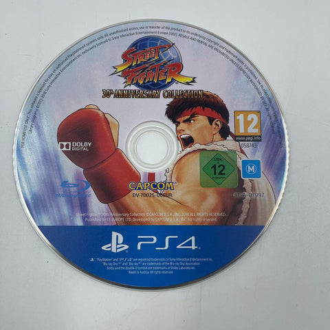 Street Fighter 30th Anniversary PS4 Playstation 4 Disc Only 05A4