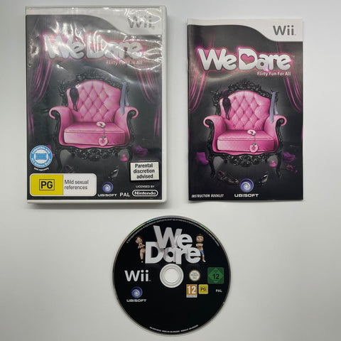 We Dare Flirty Fun For All Nintendo Wii Game + Manual PAL 05A4