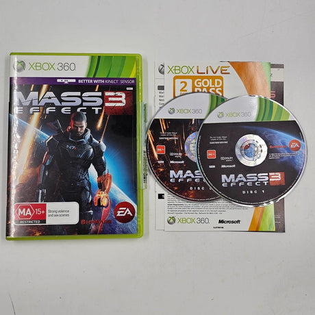 Mass Effect 3 III Xbox 360 Game + Manual PAL