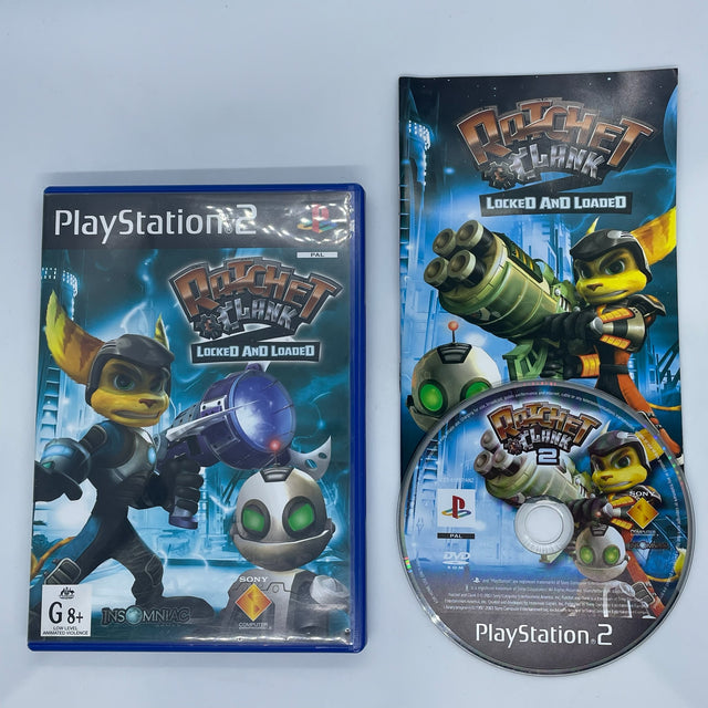 Ratchet & Clank 2 Locked And Loaded PS2 Playstation 2 Game + Manual PAL