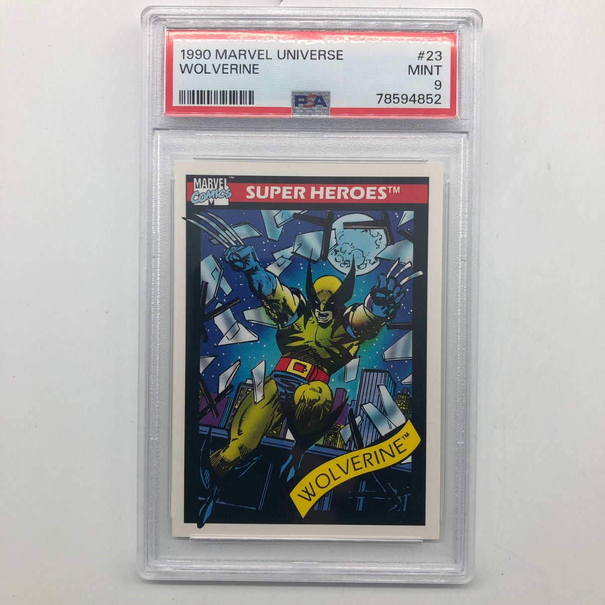 Marvel Comics Super Heroes Wolverine #23 Marvel Universe Graded PSA 9 25AU4-Trippy Trades