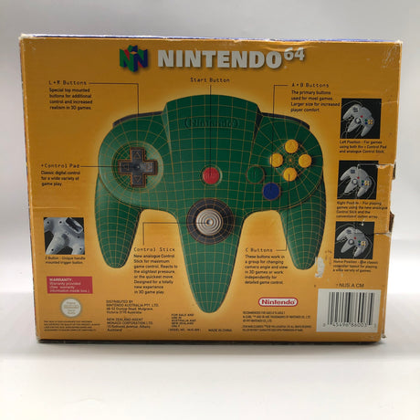 Nintendo 64 N64 Green Controller Boxed PAL