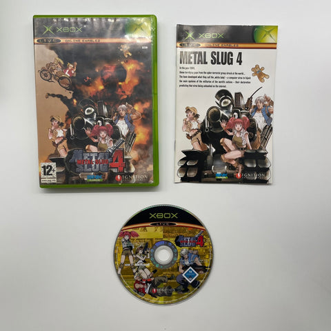 Metal Slug 4 Xbox Original Game + Manual PAL 05A4