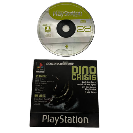 Dino Crisis PlayStation 1 PS1 Game Demo Disc