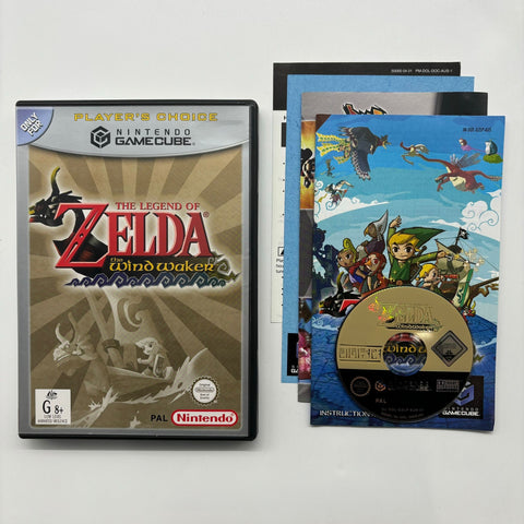 The Legend of Zelda The Wind Waker Nintendo Gamecube Game + Manual PAL 05A4