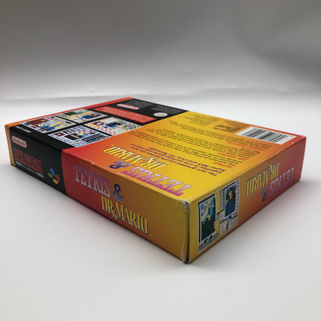 Tetris and Dr. Mario Super Nintendo SNES Game Boxed Complete PAL