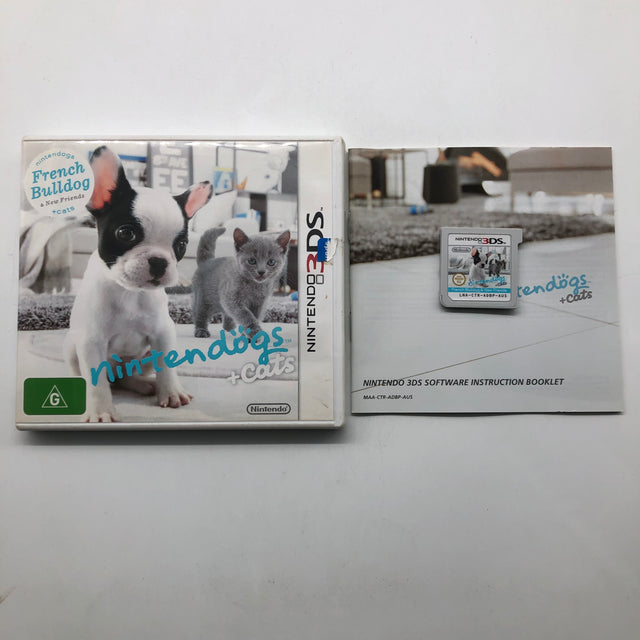 Nintendogs + Cats Nintendo 3DS Game + Manual PAL 25AU4