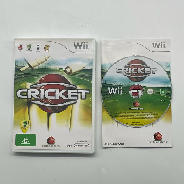 Cricket Nintendo Wii Game + Manual PAL