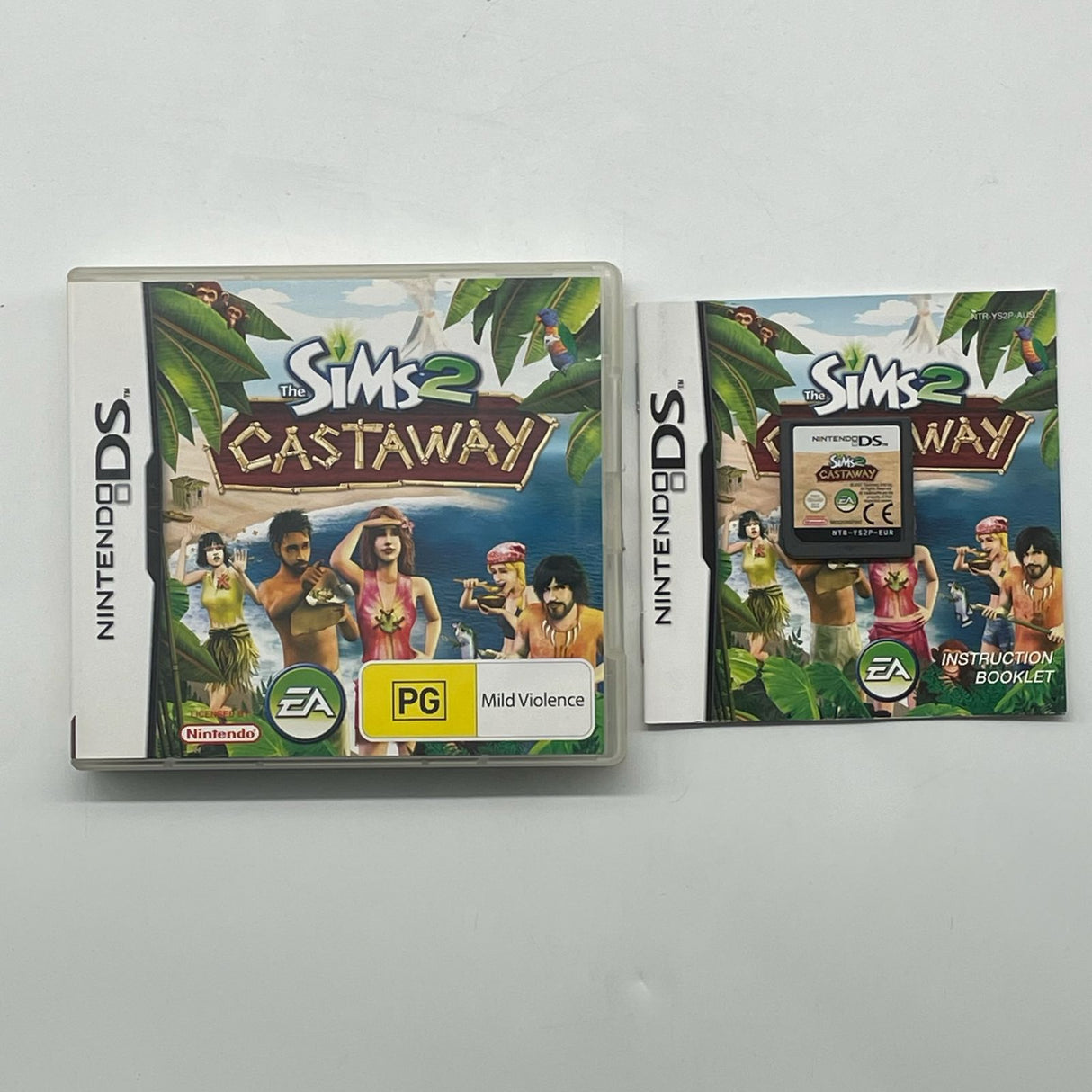The Sims 2 Castaway Nintendo DS Game + Manual