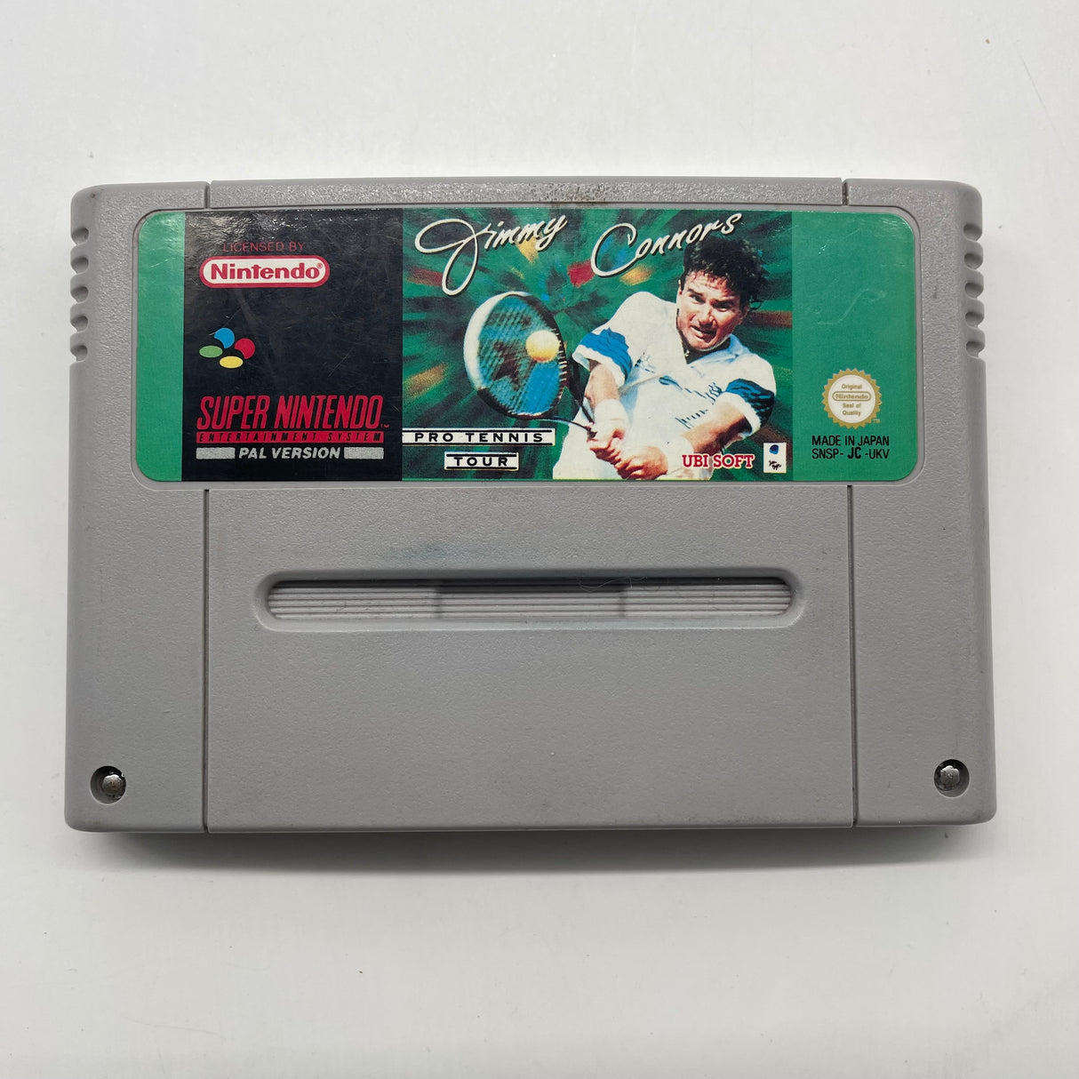 Jimmy Connors Pro Tennis Tour SNES Super Nintendo Entertainment System Game Cartridge Only PAL