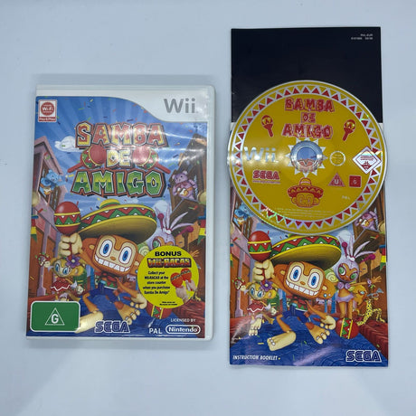 Samba De Amigo Nintendo Wii Game + Manual PAL