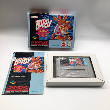 Bubsy Super Nintendo SNES Game Boxed Complete PAL