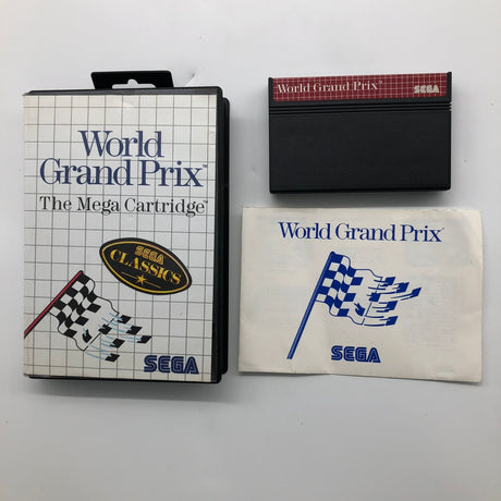 World Grand Prix Sega Master System Game + Manual PAL