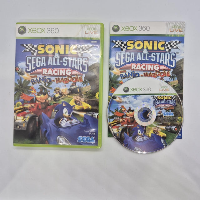 Sonic and Sega All Stars Racing With Banjo Kazooie Xbox 360 Game + Manual PAL