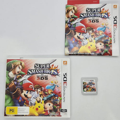 Super Smash Bros Nintendo 3DS Game + Manual PAL