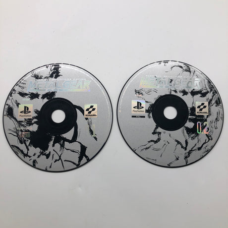 Metal Gear Solid Tactical Espionage Action PS1 Playstation 1 Game Disc 01 + 02 PAL
