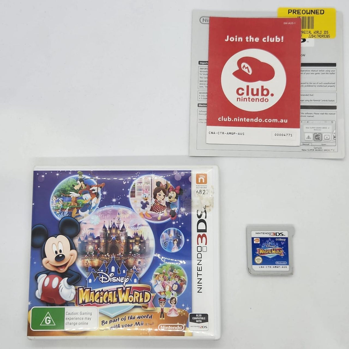 Disney Magical World Nintendo 3DS Game + Manual PAL