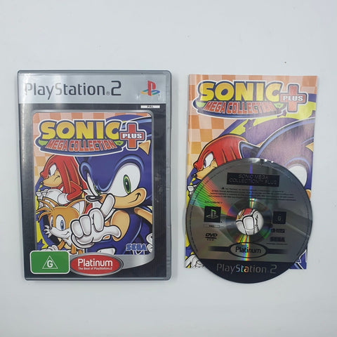 Sonic Mega Collection Plus PS2 Playstation 2 Game + Manual PAL 05A4