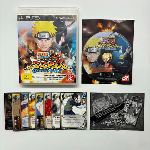 Naruto Shippuden Ultimate Ninja Storm Generations PS3 Playstation 3 Game + Manual 05A4