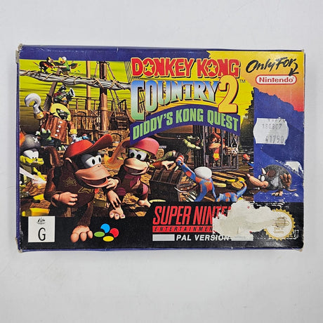 Donkey Kong Country 2 Super Nintendo SNES Game Boxed Complete PAL