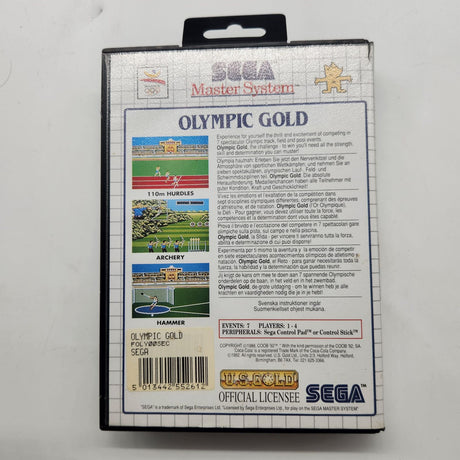 Olympic Gold Sega Master System Game + Manual PAL-Trippy Trades