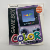 Game Boy Color Atomic Clear Purple Console Boxed Complete with Manual