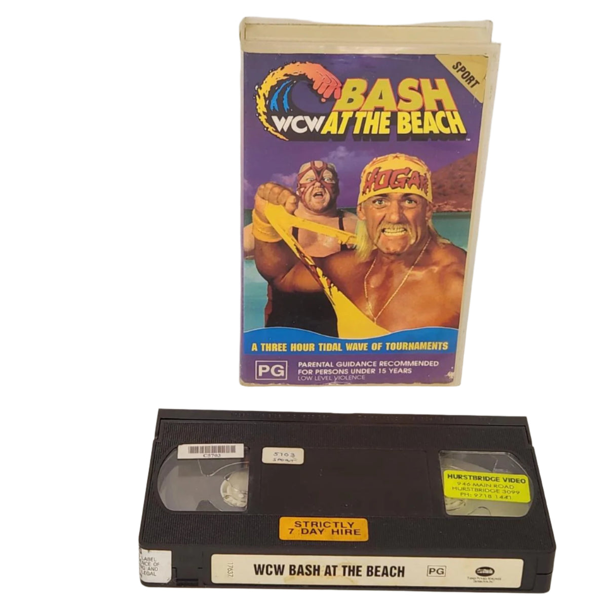 WCW Bash At The Beach 1995 VHS Video Cassette Tape-Trippy Trades