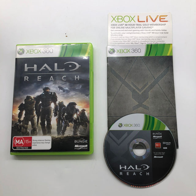 Halo Reach Xbox 360 Game + Manual PAL