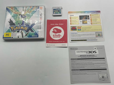 Pokemon X Nintendo 3DS Game + Manual PAL