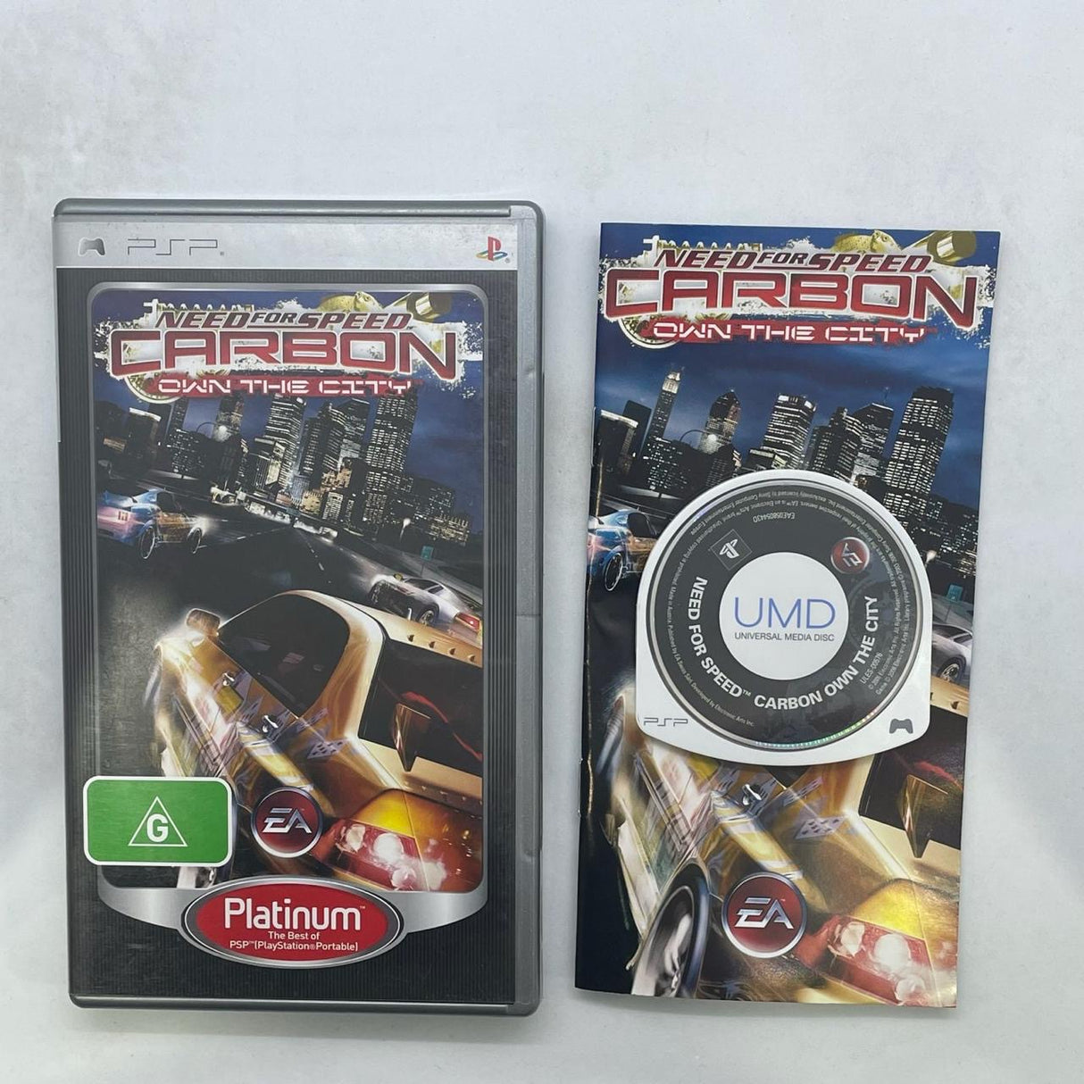 Need For Speed Carbon Own the City PSP Playstation Portable Game + Manual