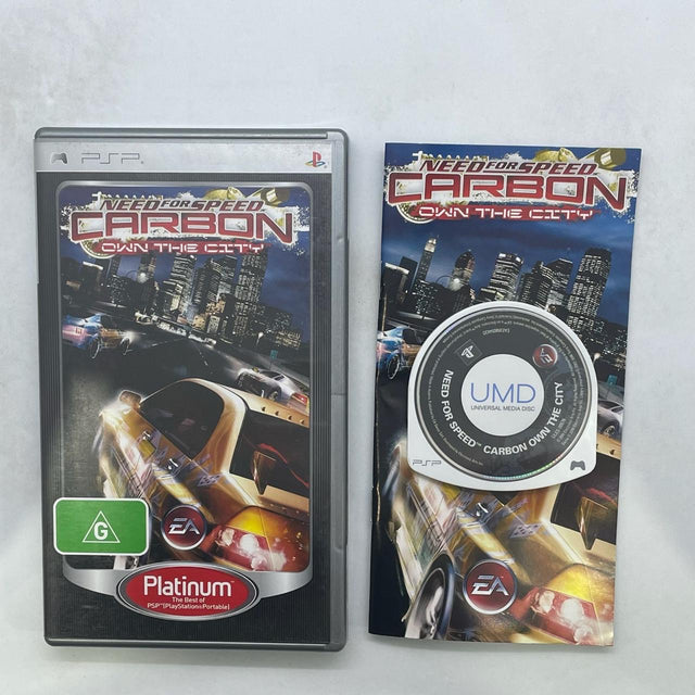 Need For Speed Carbon Own the City PSP Playstation Portable Game + Manual