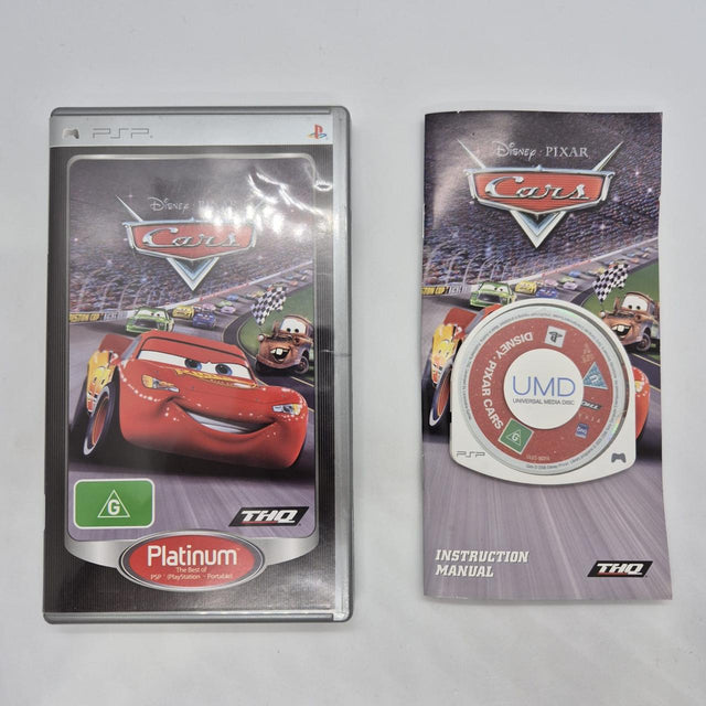 Disney Pixar Cars PSP Playstation Portable Game + Manual