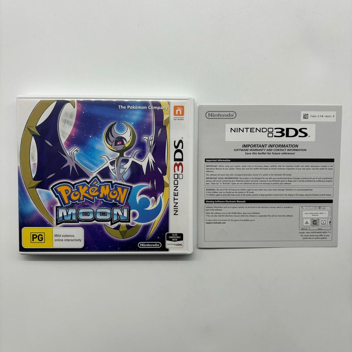 Pokemon Moon Fan Edition Nintendo 3DS Game Boxed PAL - Trippy Trades 