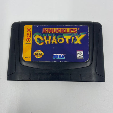 knuckles Chaotix Sega 32x Game Cartridge 05A4