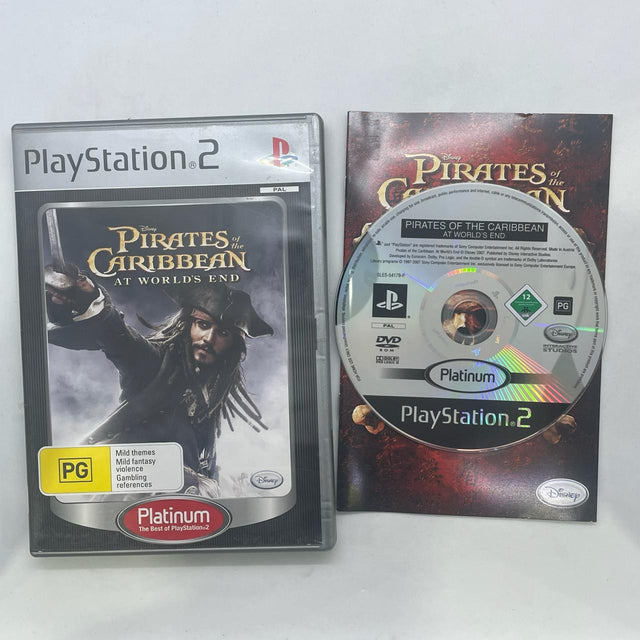Pirates Of The Caribbean At Worlds End PS2 PlayStation 2 game + Manual PAL