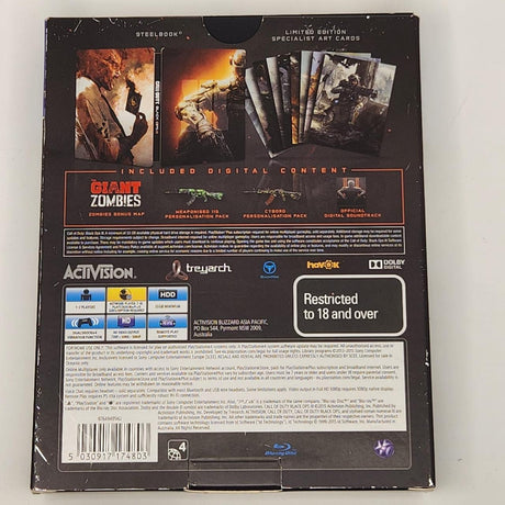 Call of Duty Black Ops 3 III Hardened Edition PS4 Playstation 4 Steelbook Edition Game + Manual-Trippy Trades