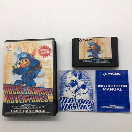 Rocket Knight Adventures Sega Mega Drive Game + Manual PAL