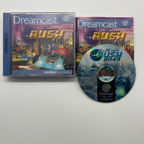 Rush 2049 Sega Dreamcast Game + Manual PAL 05A4