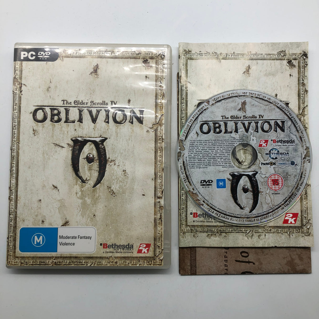 The Elder Scrolls IV Oblivion PC DVD ROM Game 25AU4