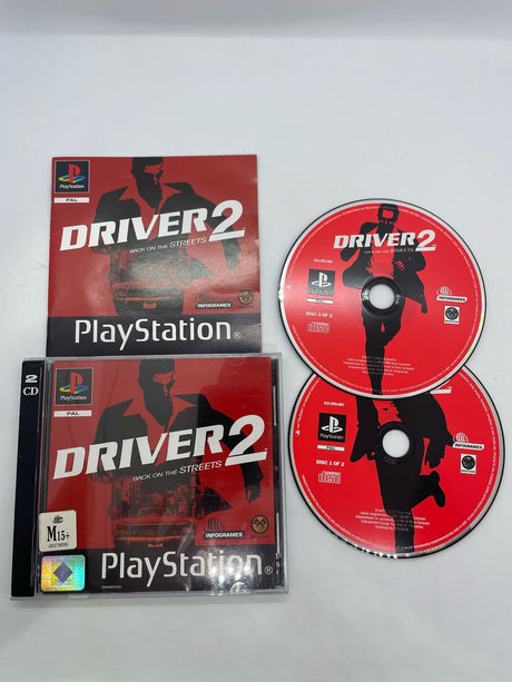 Driver 2 PS1 Playstation 1 Game + Manual PAL