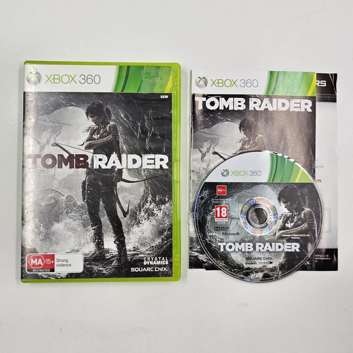 Tomb Raider Xbox 360 Game + Manual PAL