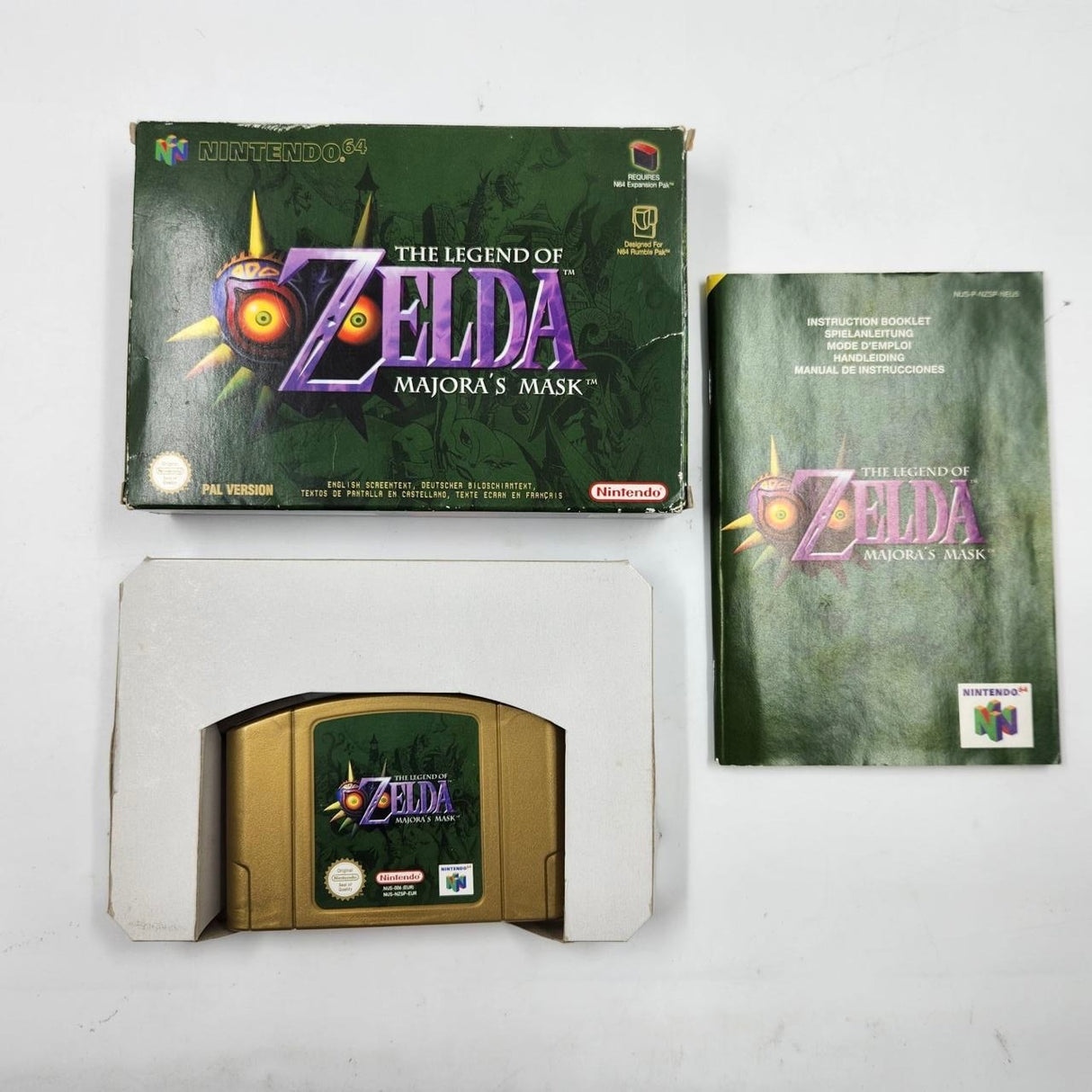 The Legend of Zelda Majoras Mask Nintendo 64 N64 Game Boxed Complete PAL 9JE4 - Trippy Trades 