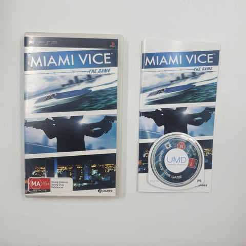 Miami Vice The Game PSP Playstation Portable Game + Manual 05A4