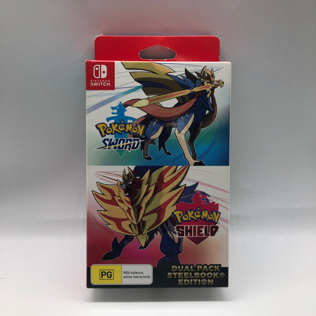 Pokémon Sword And Pokemon Shield Dual Pack Nintendo Switch Steelbook Edition Boxed 25AU4
