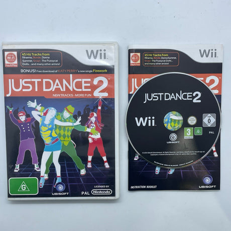 Just Dance 2 Nintendo Wii Game + Manual PAL