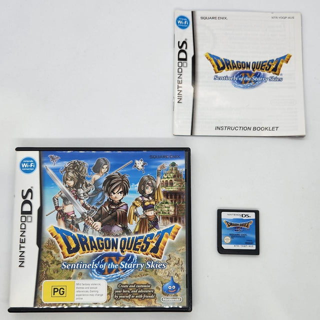 Dragon Quest IX Sentinels Of The Starry Skies Nintendo DS Game + Manual