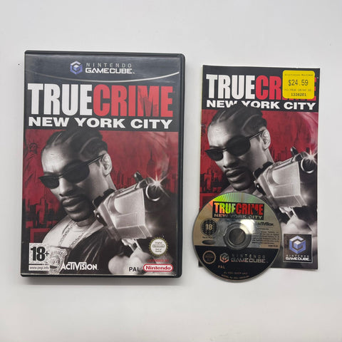 True Crime New York City Nintendo Gamecube Game + Manual PAL 05A4